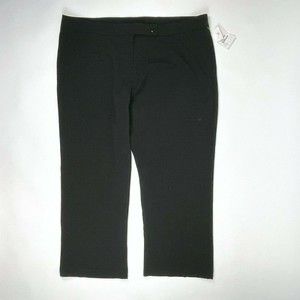 NWOT Silhouettes Women's Size 22W Black Semi Stretch Casual Dress Pants